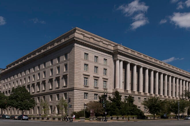 The Internal Revenue Service Building in the center of the Federal Triangle complex in Washington, D.C. Credit: Carol M. Highsmith/Library of Congress via Wikimedia Commons.
