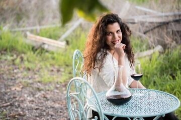 Yaara Alfasi Biadgalin, vice president of marketing and export for Mount Odem Winery. Photo by Nimrod Cohen Nimco.