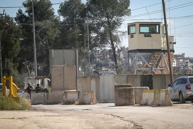 A parked car stands outside an IDF facility in Samaria on March 23, 2025. Photo by Nasser Ishtayeh/Flash90.