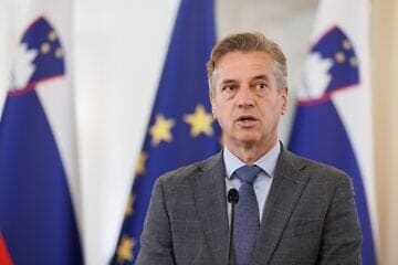 Slovenian Prime Minister Robert Golob speaks in Ljubljana on July 21, 2025. Credit: The Government of Slovenia.