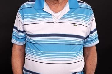 Holocaust survivor Israel Shaked. Photo by Naama Ben Simchon.
