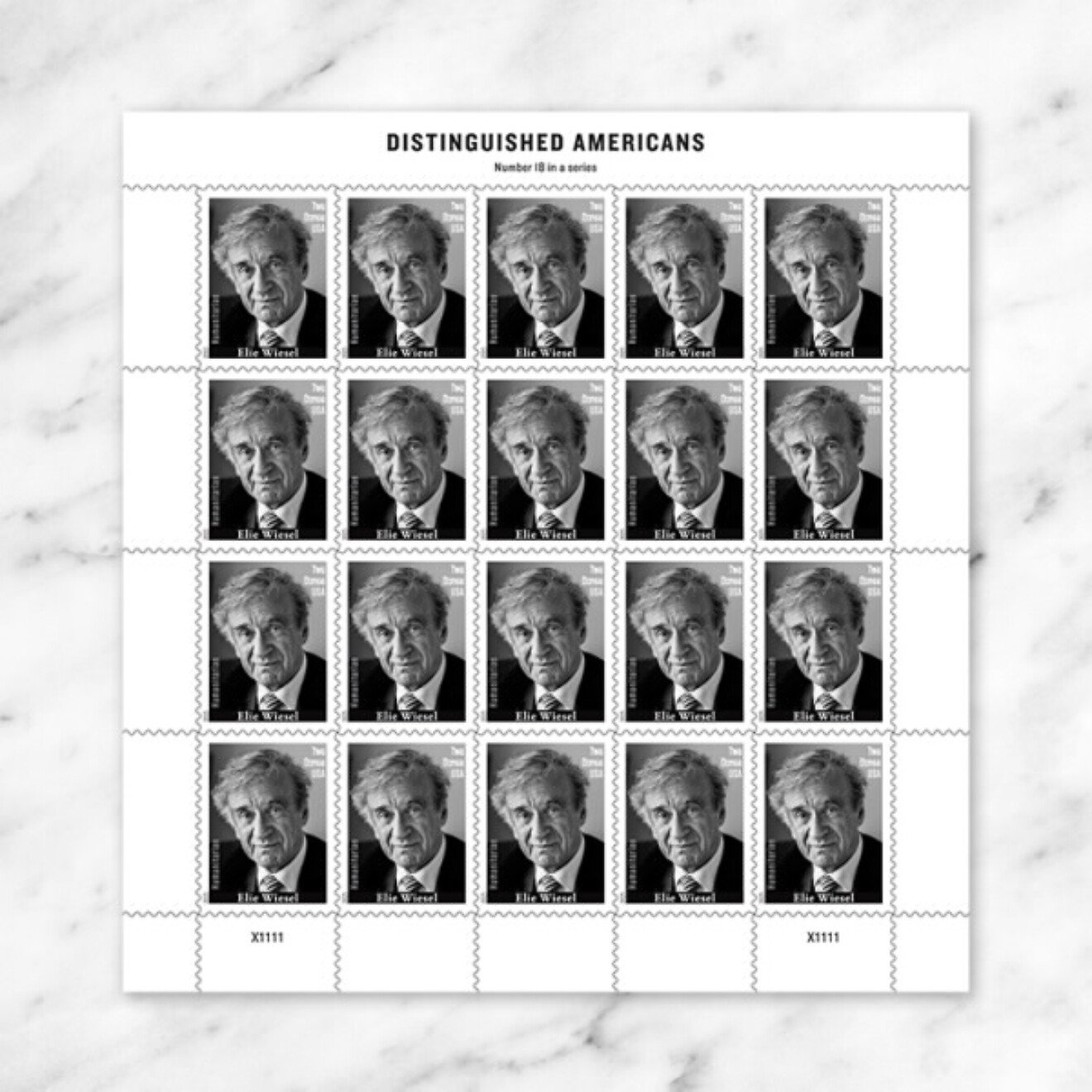 Elie Wiesel Stamp