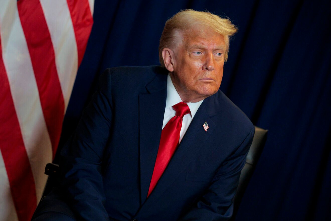U.S. President Donald Trump looks on during a meeting at the U.N. General Assembly in New York on Sept. 23, 2025. Photo by Chip Somodevilla/Getty Images.