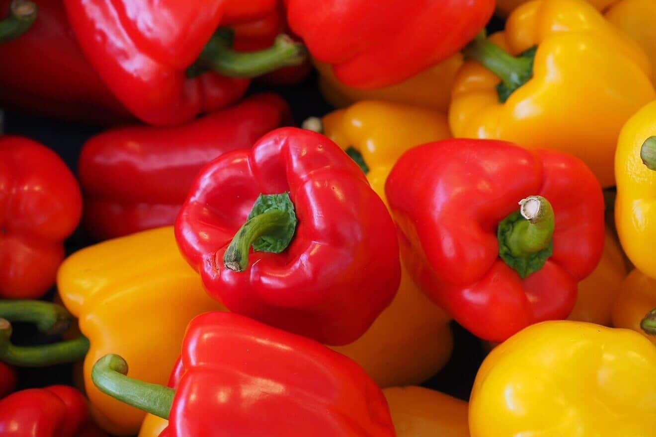 Red and Yellow Bell Peppers