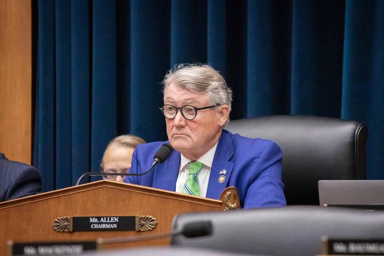 Rep. Rick Allen (R-Ga.), chair of the Subcommittee on Health, Employment, Labor and Pensions, during a hearing of the panel about Jew-hatred in unionized workplaces, Sept. 9, 2025. Credit: Courtesy of the House Committee on Education and Workforce. Rep. Rick Allen (R-Ga.), chair of the Subcommittee on Health, Employment, Labor and Pensions, during a hearing of the panel about Jew-hatred in unionized workplaces, Sept. 9, 2025. Credit: Courtesy of the House Committee on Education and Workforce.