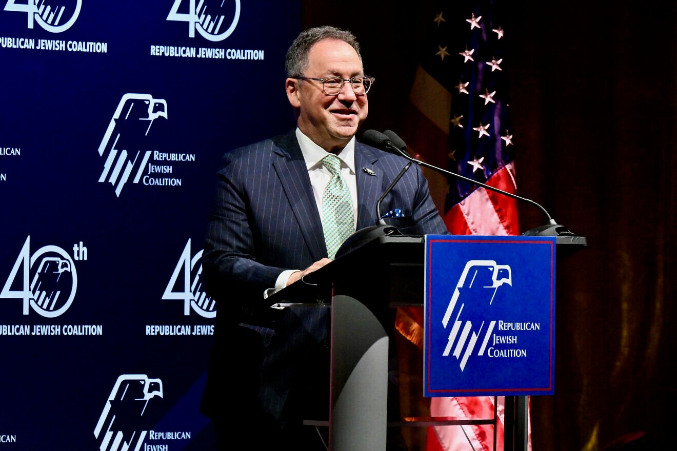 Matt Brooks, CEO of the Republican Jewish Coalition, at an RJC event in Las Vegas, Oct. 31, 2025. Credit: RJC.