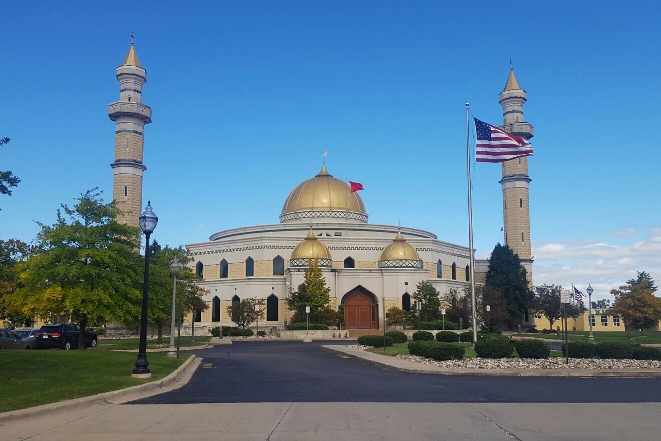 Islamic Center of America in Dearborn, Mich., Oct. 4, 2018. Credit: Rmhermen/Creative Commons via Wikimedia Commons. Islamic Center of America in Dearborn, Mich., Oct. 4, 2018. Credit: Rmhermen/Creative Commons via Wikimedia Commons.