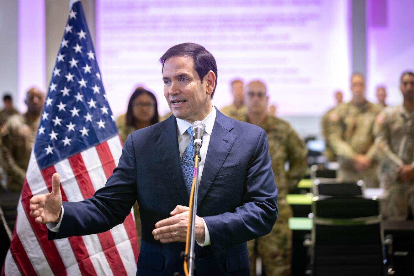 U.S. Secretary of State Marco Rubio visits a U.S. military base in Kiryat Gat, in southern Israel, on Oct. 24, 2025. Photo by Olivier Fitoussi/POOL. U.S. Secretary of State Marco Rubio visits a U.S. military base in Kiryat Gat, in southern Israel, on Oct. 24, 2025. Photo by Olivier Fitoussi/POOL.