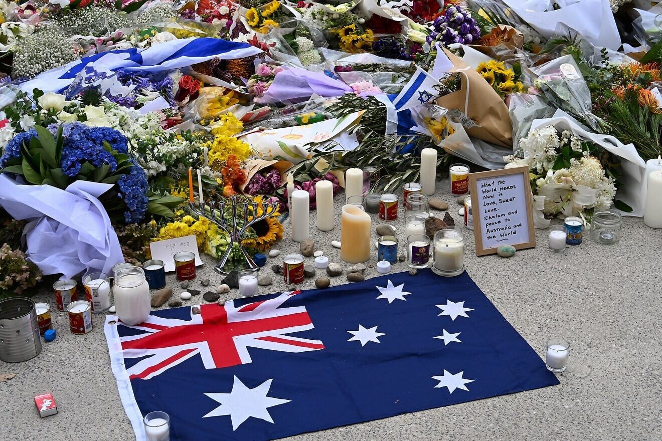 A tribute at Bondi Pavilion for the victims of the Dec. 14 terrorist attack during a Chanukah celebration at Bondi Beach in Sydney, Dec. 16, 2025. Credit: Sardaka via Wikimedia Commons. A tribute at Bondi Pavilion for the victims of the Dec. 14 terrorist attack during a Chanukah celebration at Bondi Beach in Sydney, Dec. 16, 2025. Credit: Sardaka via Wikimedia Commons.