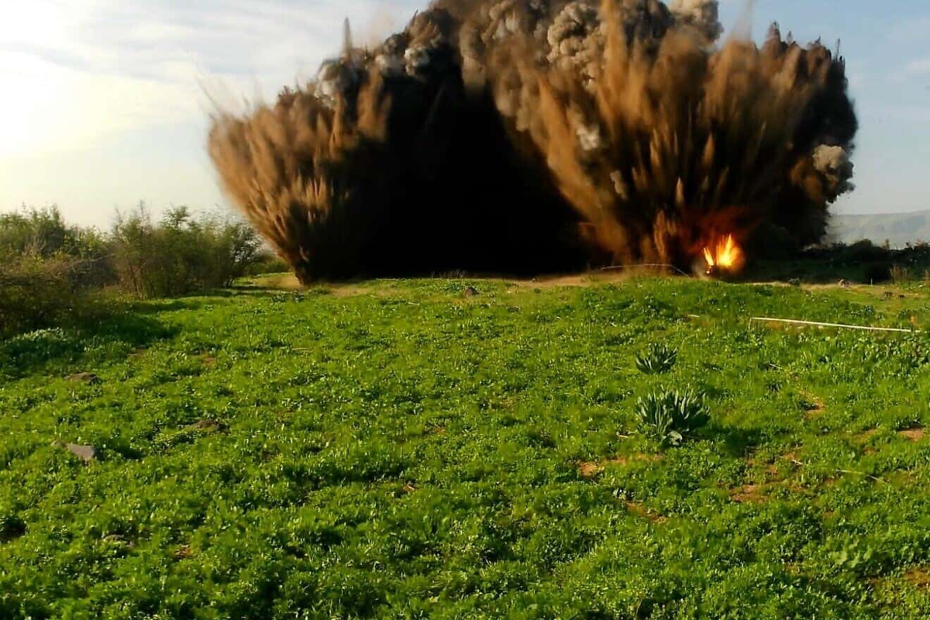 Israel detonates three minefields as part of border security project -  JNS.org