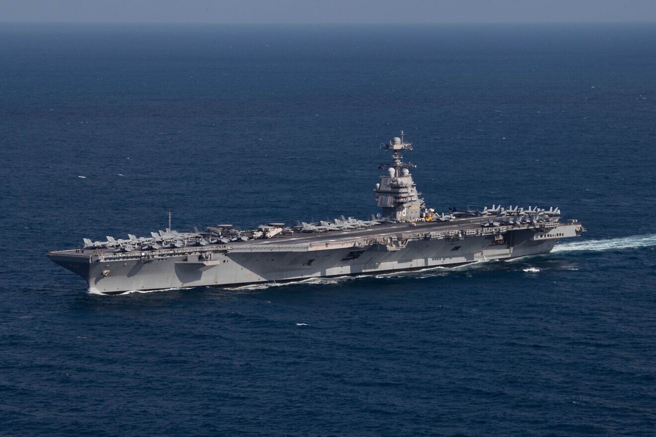 World’s largest warship en route to Middle East