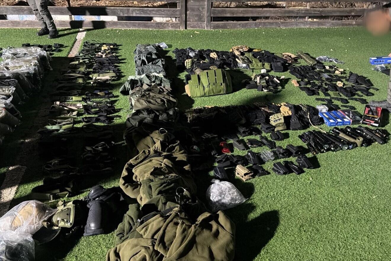 Firearms and other military equipment confiscated by IDF troops during counter-terrorism operations in Judea and Samaria during the week of Feb. 8, 2026. Credit: IDF.