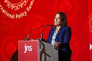 Caroline Glick at the JNS International Policy Summit 2025. Monday, April 28. Photo by Yuval Chen. Caroline Glick at the JNS International Policy Summit 2025. Monday, April 28. Photo by Yuval Chen.