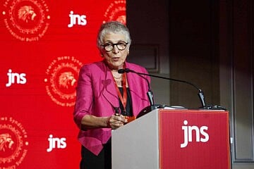 Melanie Philips at the JNS International Policy Summit 2025. Monday, April 28. Photo by Yuval Chen. Melanie Philips at the JNS International Policy Summit 2025. Monday, April 28. Photo by Yuval Chen.